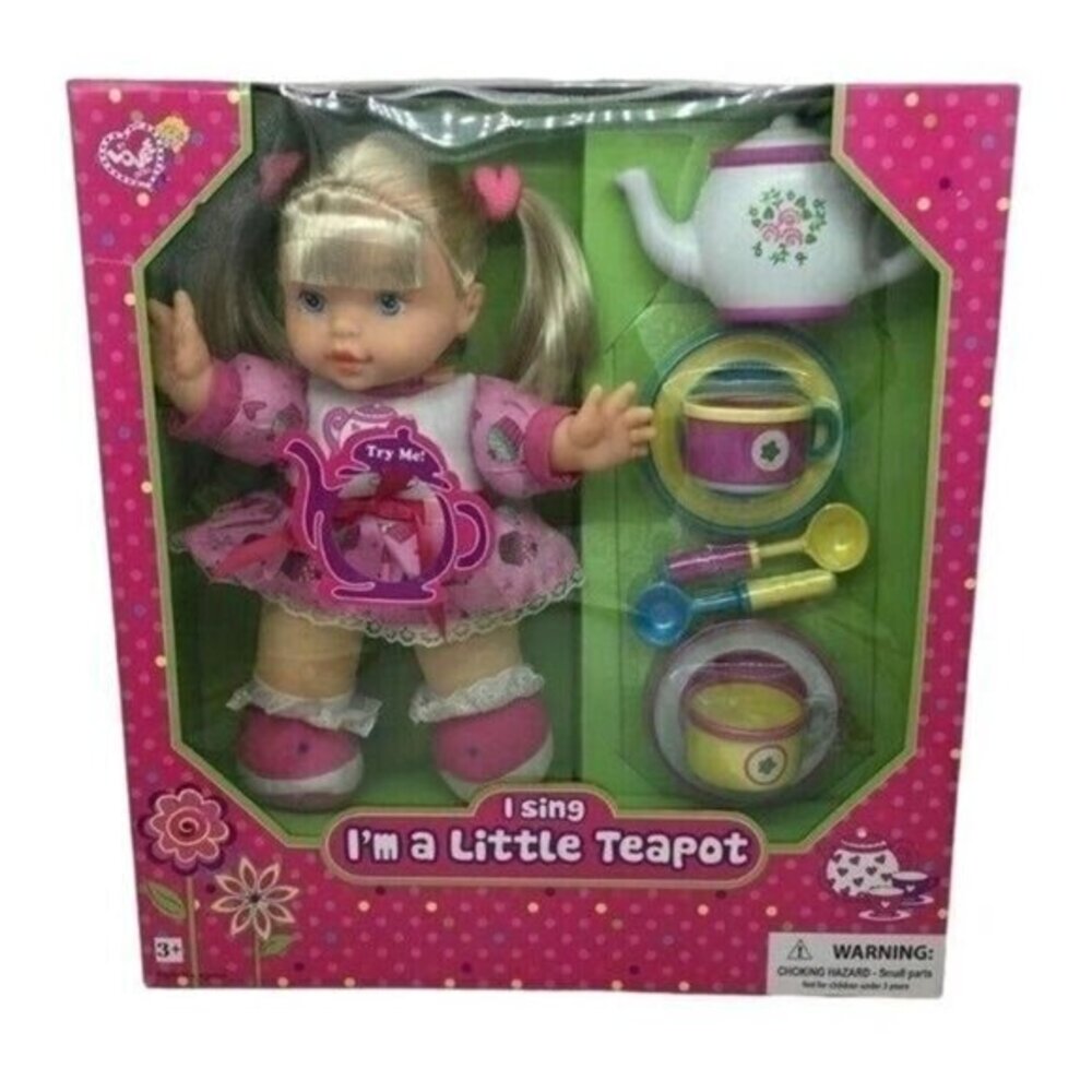 Lovee Dolls Singing Doll and Play Tea Set New